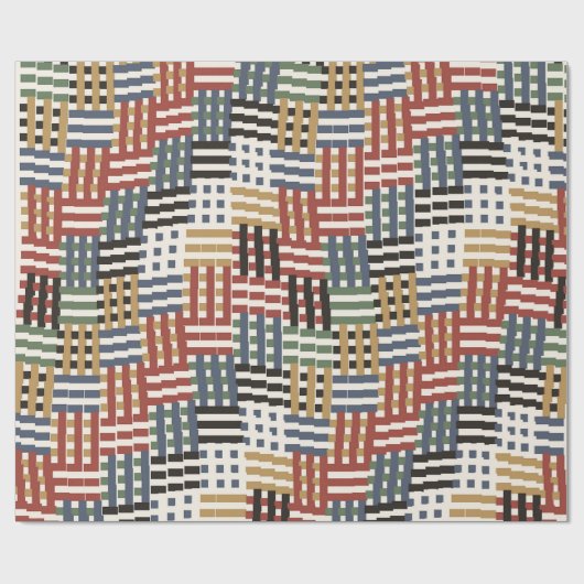 Colorful Art Nouveau Pattern  Cadeaupapier (Vlak)