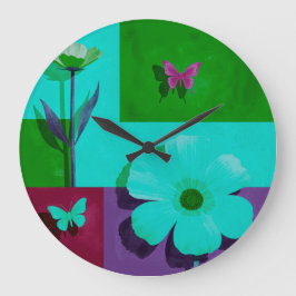 Colorful Art Round Wall Art Grote Klok