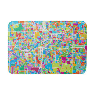 Colorful Atlanta Map Badmat