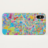 Colorful Atlanta Map Case-Mate iPhone Case (Achterkant (horizontaal))