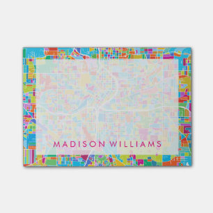 Colorful Atlanta Map Post-it® Notes