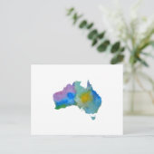 Colorful australia silhouette briefkaart (Staand voorkant)