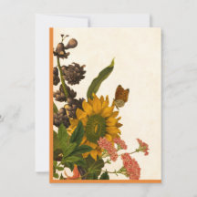 Colorful Autumn Flowers Happy Thanksgiving