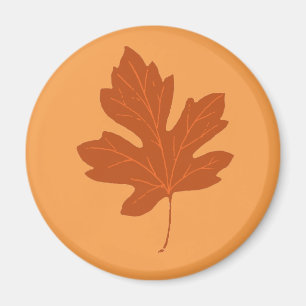 Colorful Autumn Leaf Magnet Magneet