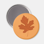 Colorful Autumn Leaf Magnet Magneet (Voorkant / Achterkant)