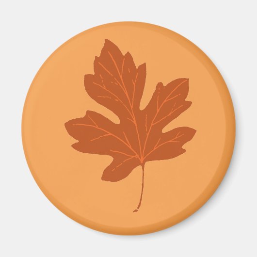Colorful Autumn Leaf Magnet Magneet (Voorkant)