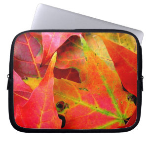 Colorful Autumn Leaves Close-up Laptop Sleeve