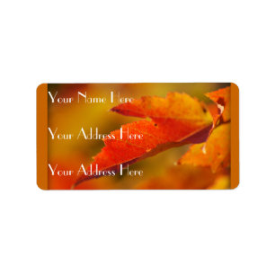 Colorful Autumn Leaves Etiket