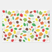 Colorful Autumn Leaves Pattern Inpakpapier Vel (Voorkant)