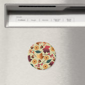 Colorful Autumn Pattern Magneet (Insitu (Vaatwasser))