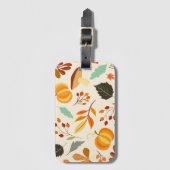 Colorful Autumn Threadn Design Bagagelabel (Voorkant (verticaal))