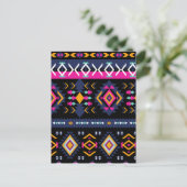 Colorful Aztec Briefkaart (Staand voorkant)