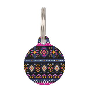 Colorful Aztec Huisdierpenning