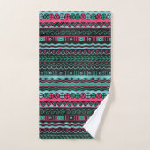 Colorful Aztec Inca Mayan Pattern Bad Handdoek (Handdoek)