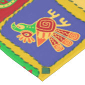 Colorful Aztec Mexican Animals Tafelkleed (Gekanteld)
