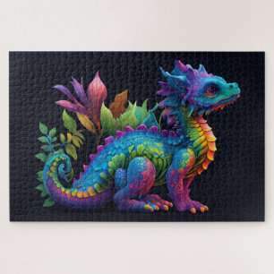 Colorful Baby Dragon Legpuzzel