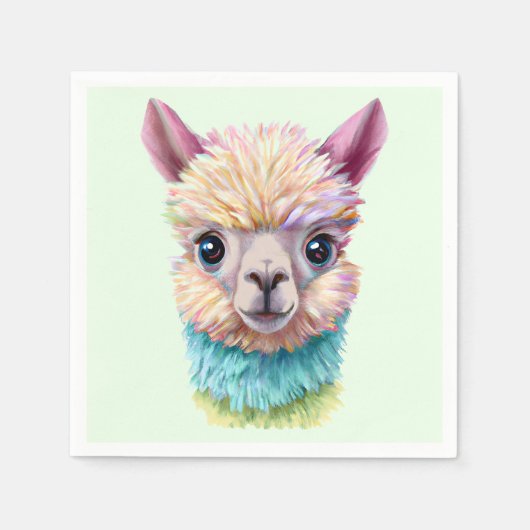 Colorful Baby Lama Servet (Voorkant)