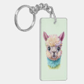 Colorful Baby Lama Sleutelhanger (Voorkant Links)