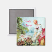 COLORFUL BABY SHOWER MAGNEET (Voorkant / Achterkant)