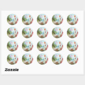COLORFUL BABY SHOWER RONDE STICKER (Vel)
