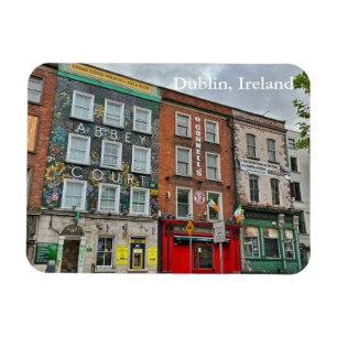 Colorful Bachelor's Walk in Dublin, Ierland Magneet