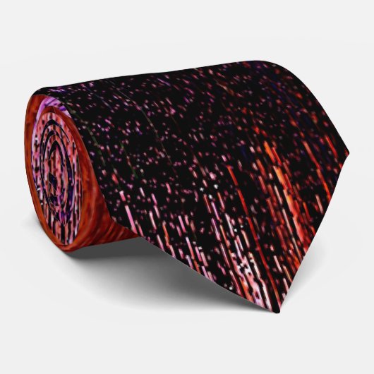 Colorful Background Pattern Stropdas (Opgerold)