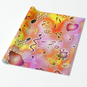 Colorful Bacteria Cadeaupapier