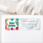 Colorful Balballon Birthday Etiket (Insitu)