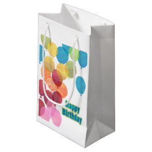 Colorful Balballon Birthday Klein Cadeauzakje