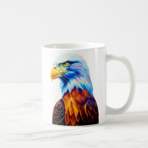 Colorful Bald Eagle Art Koffiemok