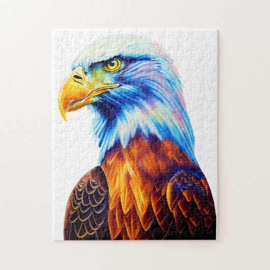 Colorful Bald Eagle Art Legpuzzel (Verticaal)