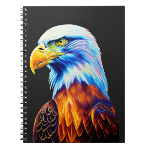 Colorful Bald Eagle Art Notitieboek