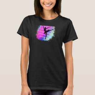 Colorful Ballerina Danser Ballet Girl op T T-shirt