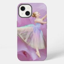 Colorful Ballerina in Arabesque Position