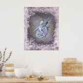 Colorful Ballerina Poster (Keuken)