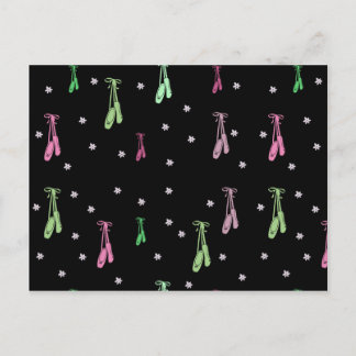 Colorful Ballet Pattern Briefkaart