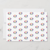 Colorful Balloon Baseball Sports Graduparty (Achterkant)