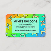 Colorful Balloon Visitekaartje (Voorkant)