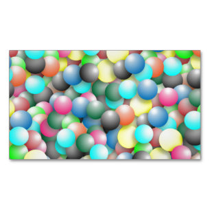 Colorful Balloons Banner Magnetisch Visitekaartje