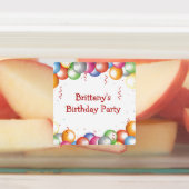 Colorful Balloons Design Labels (Aangebracht)