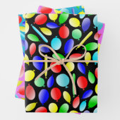 Colorful Balloons Fun Celebrings Inpakpapier Vel (In situ)