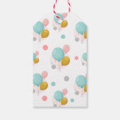 Colorful Balloons Persoonlijk Happy Birthday Cadeaulabel (Achterkant)