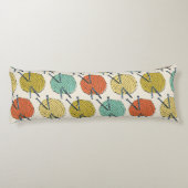 Colorful Balls of Yarn Wool Pattern Lichaamskussen (Achterkant)