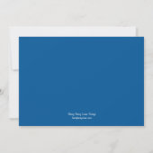 Colorful Banners Photo Birthday Invitation - Blue Kaart (Achterkant)