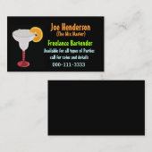 Colorful Bartender Visitekaartje (Voorkant / Achterkant)