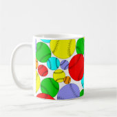 Colorful Baseball Pattern Coffee Mug (Gauche)
