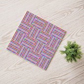 Colorful Basketweve Hand Drawn Tegeltje