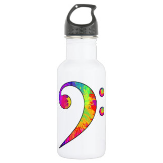 Colorful Bass Clef Waterfles