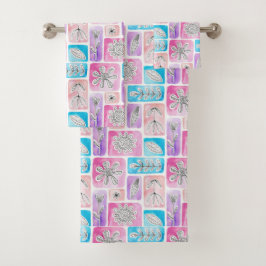 Colorful Bath Towelset Bad Handdoek