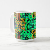 Colorful Bauhaus Geometric Pattern  Koffiemok (Voorkant links)